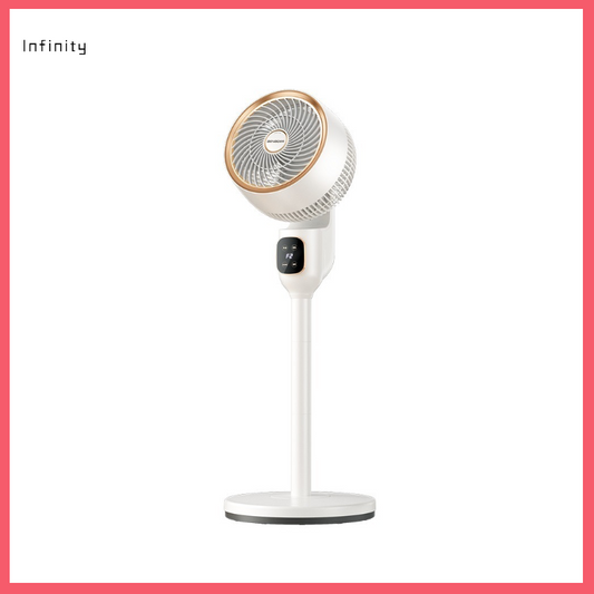 Air Circulator Fan - Silent Small Desk and Floor Standing Fan for Home and Office Use