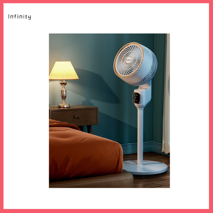 Air Circulator Fan - Silent Small Desk and Floor Standing Fan for Home and Office Use