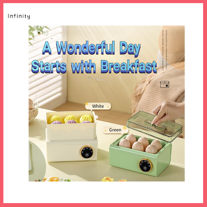 Multi-Function Household Mini Egg Cooker Automatic Power-off Mini Egg Cooking Artifact Breakfast Machine Boiling Eggs