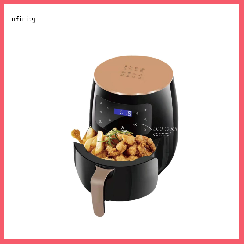 6L Large Capacity Air Fryer - Touchscreen French Fry and Chicken Fryer for Home Use, Perfect Gift