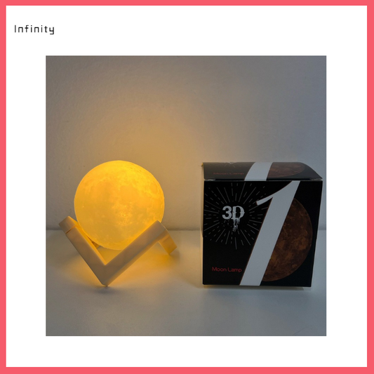 3D Moon Night Light for Bedroom Bedside Lamp with DIY Graffiti